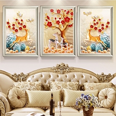 DIY Full Round Drill Diamond Painting - Deer PW821