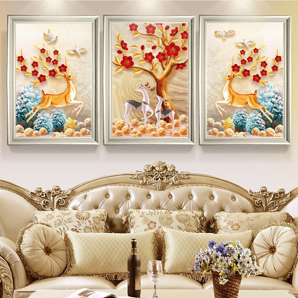 DIY Full Round Drill Diamond Painting - Deer PW821