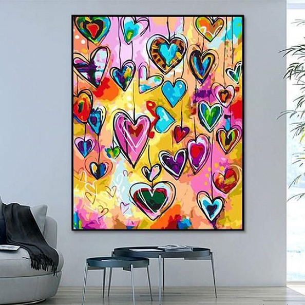 Pattern Heart Best Paint By Number Kits PW140