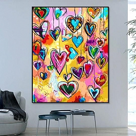 Pattern Heart Best Paint By Number Kits PW140