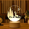 Customized 3D Deer Landscape Illusion Lamp Gift PW562