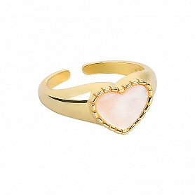 Elegant Heart-shaped Pear Ring PWB490