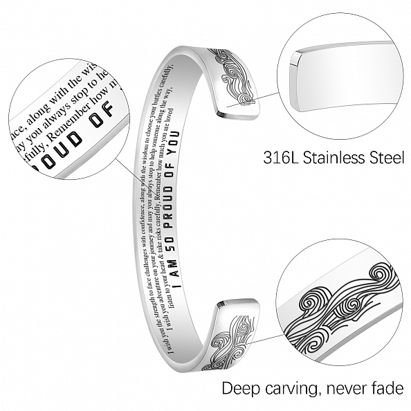 I AM SO PROUD OF YOU ENGRAVED BANGLE PWB367