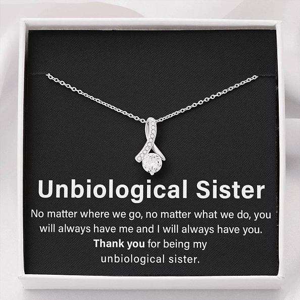 S925 Unbiological Sister Necklace PWB222