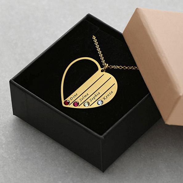 Mum Birthstone Necklace PWB012