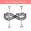 Personalized Infinity Name Necklace Sterling Silver PW906