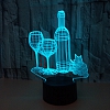3D  Bottle Illusion Lamp Gift 7/16 Colors PW553