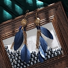  Boho Gypsy Feather Long Earrings PWB034