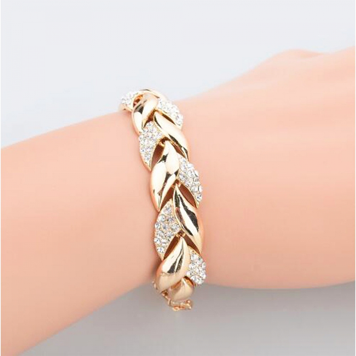 Gold leaf bracelet PWB189 Bracelets PromiseIn
