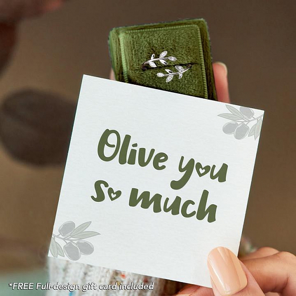 OLIVE YOU SO MUCH Leaf Ring PWB345