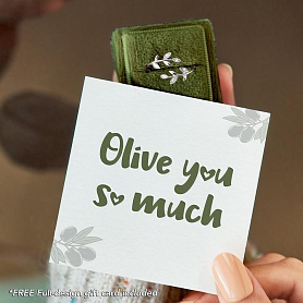 OLIVE YOU SO MUCH Leaf Ring PWB345