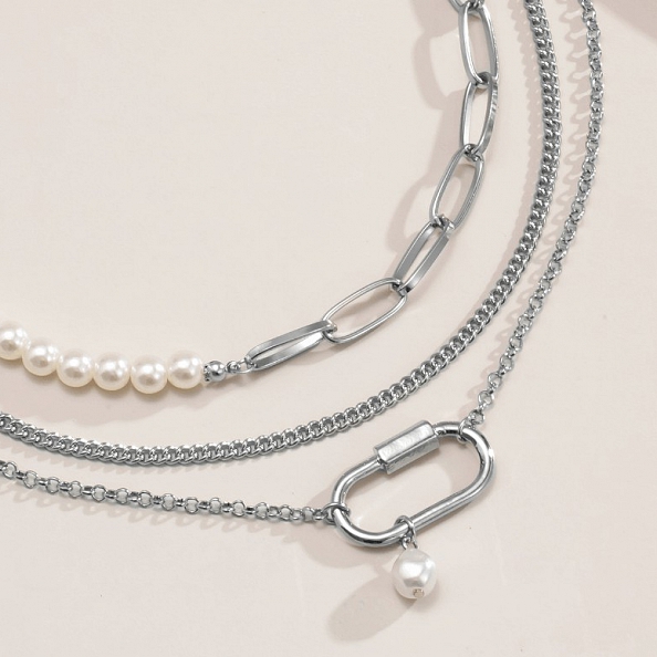 Individual Asymmetric Multilayer Necklace PW920