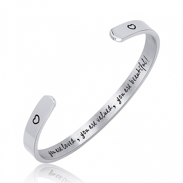 YOU ARE LOVED Cuff Bangle PWB431