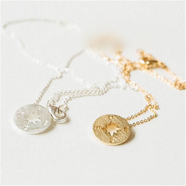 Meaningful Daughter Gift - Compass Necklace PWB385