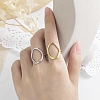Hollow Ellipse Statement Ring PWB552