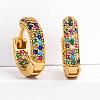 Colorful Zircon Hoop Earrings PWB091