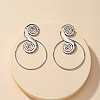 Metallic Texture Earrings PW913