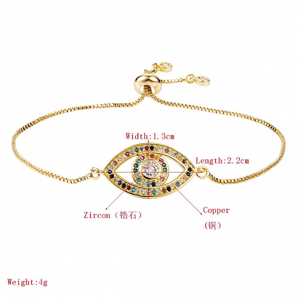 Zircon bracelet PWB105