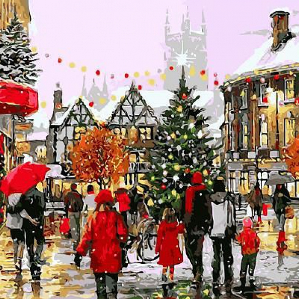 Landscape London Christmas Paint By Numbers Kits PW383