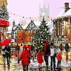 Landscape London Christmas Paint By Numbers Kits PW383