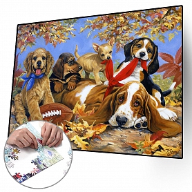 1000pcs Cute Dogs-Jigsaw Puzzle(69x51cm) PW578