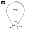Simple elegant star pearl necklace PWB138