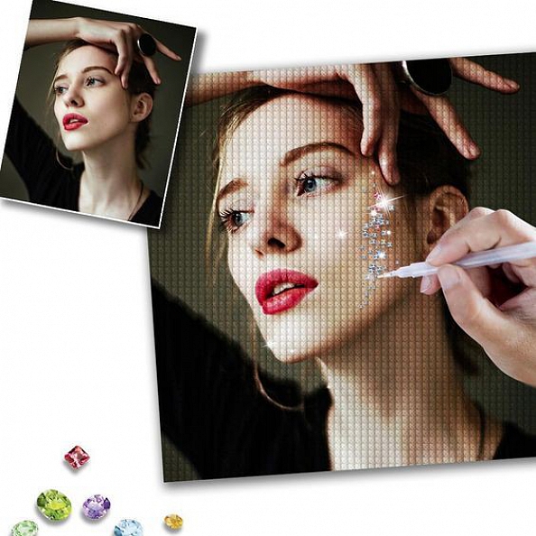 Custom Woman Photo DIY Diamond Painting  PW211