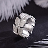 Sterling Silver Feather Ring PWB364