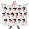 Custom Face Photo Fleece Blanket PW496