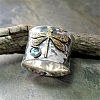 Retro Engraved Dragonfly Ring PWB246