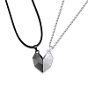 S925 Sterling Silver Couple Magnet Necklace PWB342