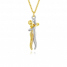 Couple Hug Pendant Necklace PWB336