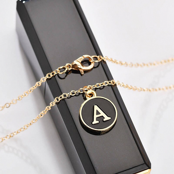Initial Letter Pendant Necklace PW888