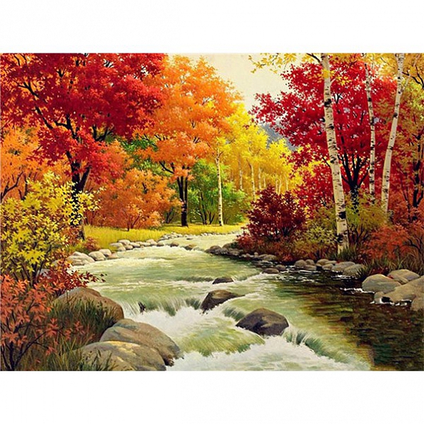 Full Drill 5D Diamond Painting Kit (DIY) -Fall Landscape PW529