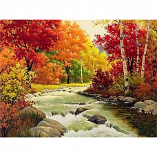Full Drill 5D Diamond Painting Kit (DIY) -Fall Landscape PW529