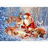 Santa Claus Christmas Gift 4 Full Drill 5D Diamond Painting Kit PW480