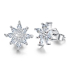 Dainty Snowflake Stud Earrings PWB451