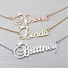 Custom Name Necklace with Crown PW938