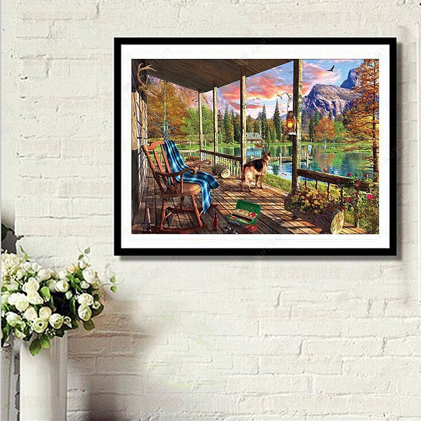 DIY Full Round Drill Diamond Painting - Garden PW713