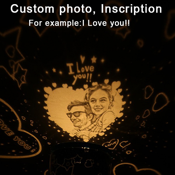Personalized Photo LED Night Light Projector PW201