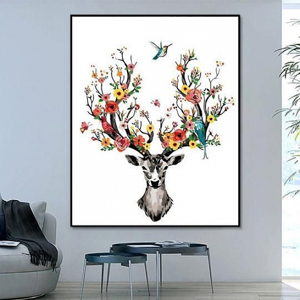 Animal Deer Paint By Numbers Kits PW128