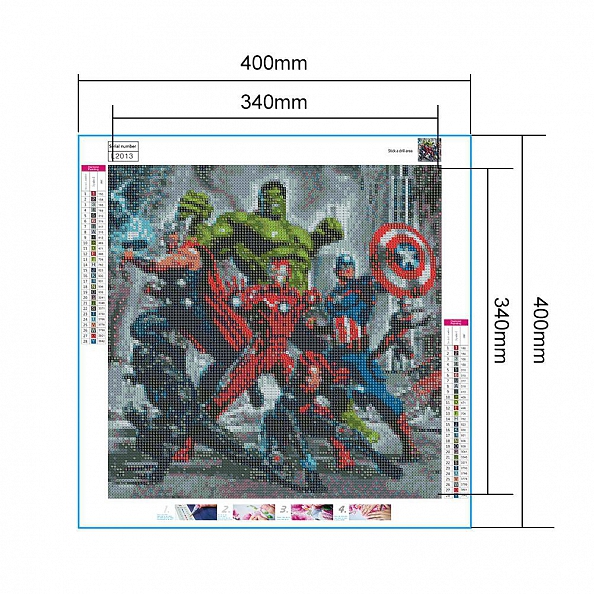Full Round Diamond Painting - The Avengers PW685