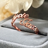 Personalized Double Name Ring PW864