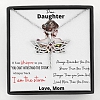 “Dear Daughter - If Fate Whispers To You” Dragonfly Necklace PWB328
