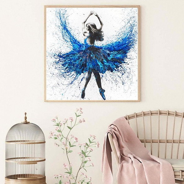 DIY Full Round Diamond Painting-Novelty Ballet Dancer PW818