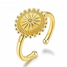 Shiny Gold Plated Ring PWB566