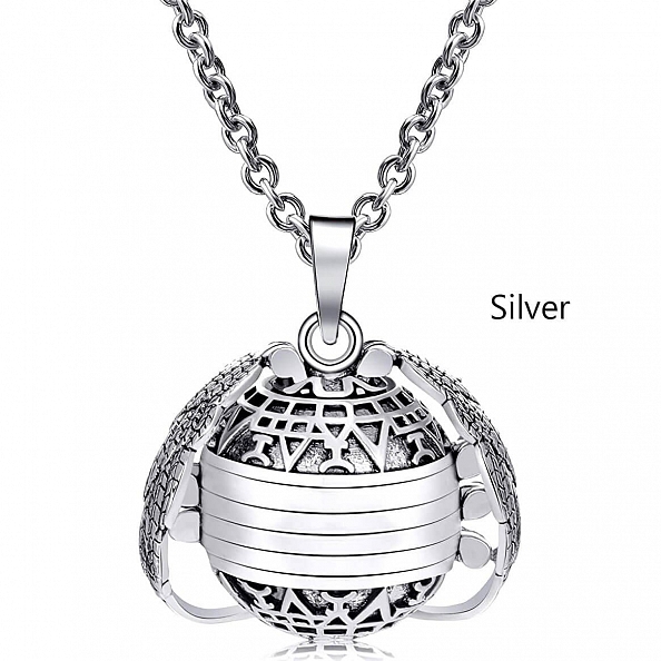 Expanding Photo Necklace Locket Ball PW869