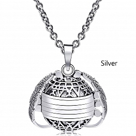 Expanding Photo Necklace Locket Ball PW869