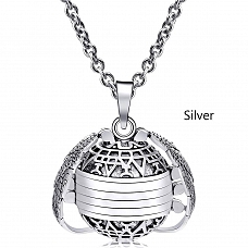 Expanding Photo Necklace Locket Ball PW869