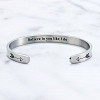 BELIEVE IN YOU LIKE I DO Cuff Bangle PWB354